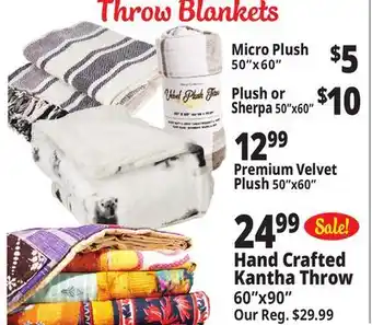 Ocean State Job Lot Blankets & throws offer