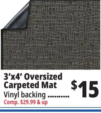 Ocean State Job Lot 3'x4' oversized carpeted mat offer