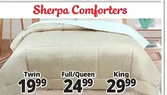 Ocean State Job Lot Sherpa comforters offer