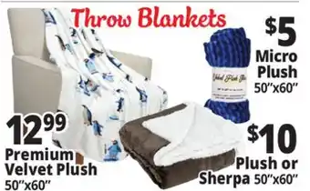 Ocean State Job Lot Throw blankets offer