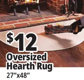Ocean State Job Lot Oversized hearth rug, 27 x 48 offer