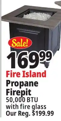 Ocean State Job Lot Fire island lp gas outdoor fire pit offer