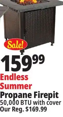 Ocean State Job Lot Endless summer square lp gas outdoor fire pit with cover offer