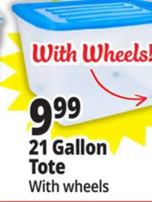 Ocean State Job Lot Gracious living tote with lid, 21 gal offer