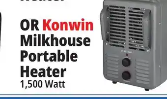 Ocean State Job Lot Konwin portable milkhouse style electric heater offer