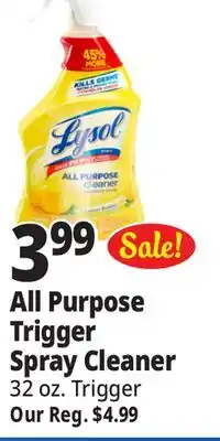 Ocean State Job Lot Lysol all purpose lemon breeze cleaner, 32 oz offer
