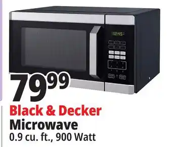 Ocean State Job Lot Black + decker 900w stainless steel microwave oven offer