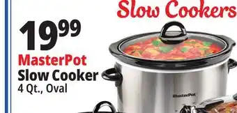 Ocean State Job Lot Masterpot slow cooker, 4 qt offer