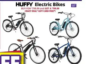 Ocean State Job Lot Huffy electric bikes offer