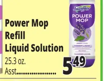 Ocean State Job Lot Power mop refill liquid solution offer