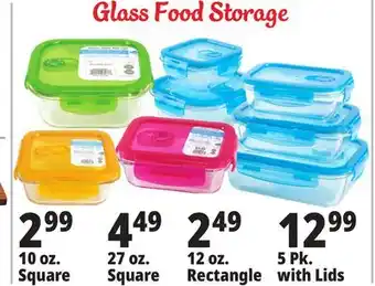 Ocean State Job Lot Glass food storage containers offer