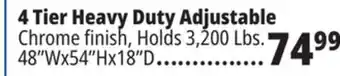 Ocean State Job Lot 4-tier heavy-duty wire shelving offer