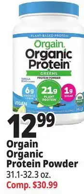 Ocean State Job Lot Orgain organic protein powder offer