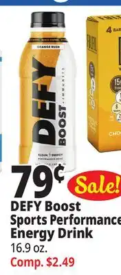Ocean State Job Lot Defy boost sports performance energy drink offer