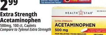 Ocean State Job Lot Health star 500 mg acetaminophen pain reliever, 100 caplets offer