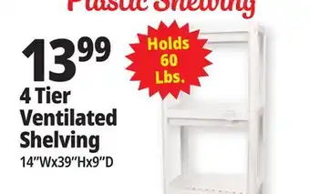 Ocean State Job Lot 4-tier ventilated shelf offer