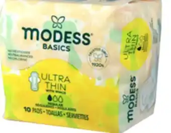Ocean State Job Lot Modess maxi pads offer