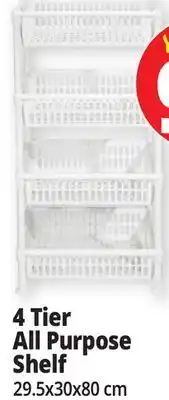 Ocean State Job Lot 4 tier all purpose shelf offer