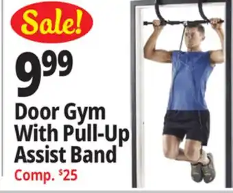 Ocean State Job Lot Door gym with pull-up assist band offer