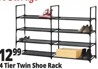 Ocean State Job Lot 4-tier double shoe rack offer