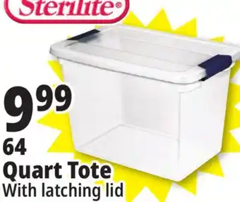 Ocean State Job Lot Sterilite latch top storage box, 64 qt offer