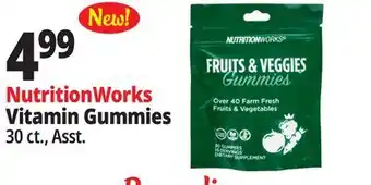 Ocean State Job Lot Nutritionworks vitamin gummies offer