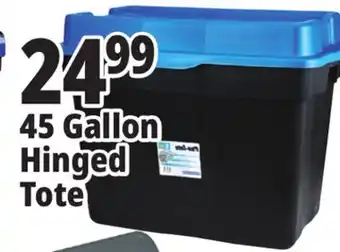 Ocean State Job Lot Gracious living pro-tote hinged storage tote, 45 gal offer