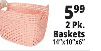 Ocean State Job Lot 2 pk. baskets offer