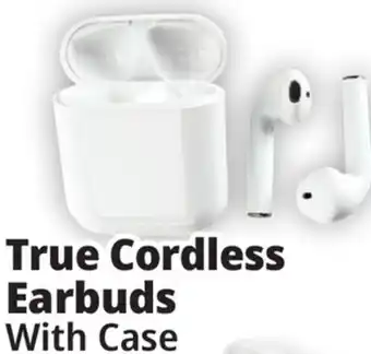 Ocean State Job Lot Techbunch wireless earbuds with charging case offer