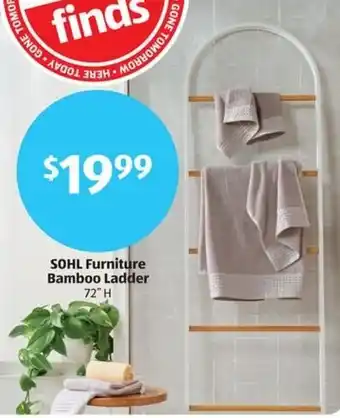 Aldi SOHL Furniture Bamboo Ladder offer