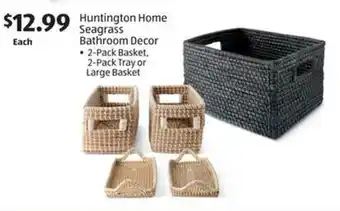 Aldi Huntington Home Seagrass Bathroom Decor offer
