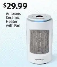 Aldi Ambiano Ceramic Heater with Fan offer