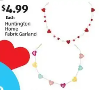 Aldi Huntington Home Fabric Garland offer