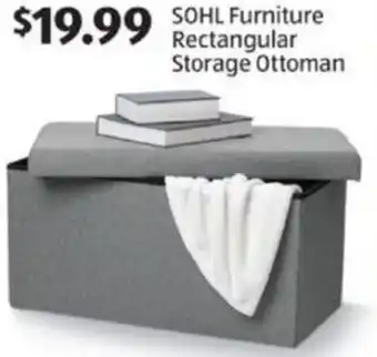 Aldi SOHL Furniture Rectangular Storage Ottoman offer