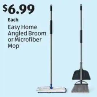 Aldi Easy Home Angled Broom or Microfiber Mop offer