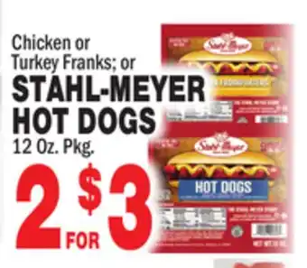 Bravo Supermarkets Stahl-meyer hot dogs offer