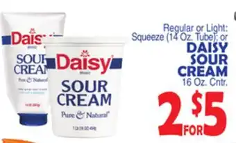Bravo Supermarkets Daisy sour cream 16 oz. cntr offer