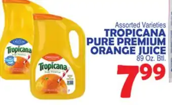 Bravo Supermarkets Tropicana pure premium orange juice offer