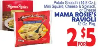 Bravo Supermarkets Mama rosie's ravioli 12 oz. pkg offer