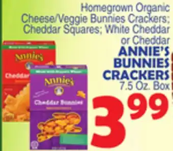 Bravo Supermarkets Annie's bunnies crackers offer