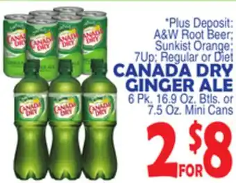 Bravo Supermarkets Canada dry ginger ale offer