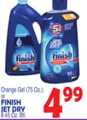 Bravo Supermarkets Finish jet dry 8.45 oz. btl offer