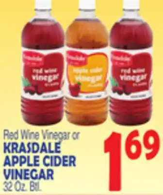 Bravo Supermarkets Krasdale apple cider vinegar offer