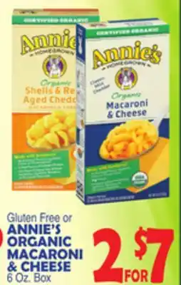 Bravo Supermarkets Annie's organic macaroni & cheese offer