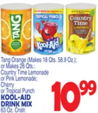 Bravo Supermarkets Kool-aid drink mix 63 oz. cnstr offer