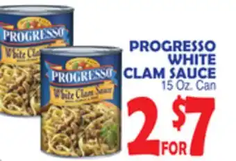 Bravo Supermarkets Progresso white clam sauce offer