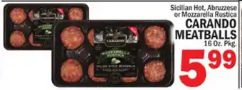 C Town Carando meatballs offer