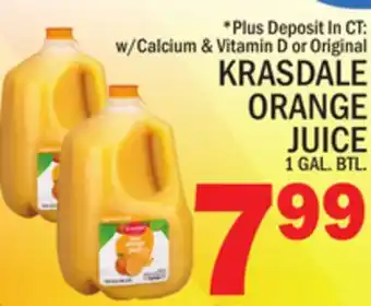 C Town Krasdale orange juice offer