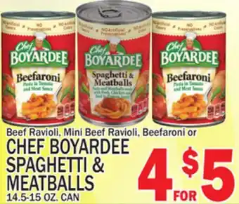 C Town Chef boyardee spaghetti & meatballs offer
