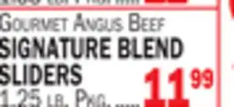 C Town Signature blend sliders offer